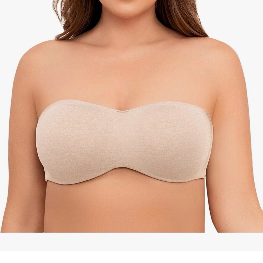 Strapless Seamless Nude Bandeau Bra